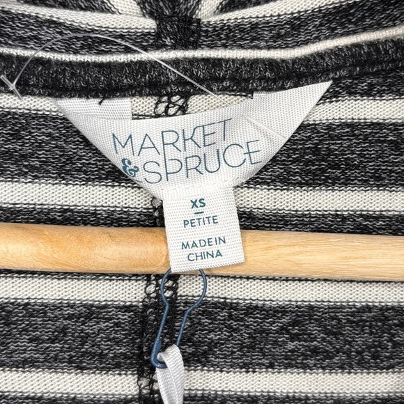 Market & Spruce striped hoodie size XSP - Picture 3 of 7